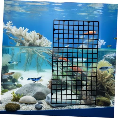TEHAUX 1set Aquarium Isolation Panel Lattice Plate Black Spliced Divider Cups Easy to Install Fish Tank Divider for Breeding and Separation