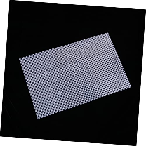 Happyyami 5pcs Plastic Mesh Grid for Fish Tank Use Handmade Mesh Flexible Design for Aquarium Divider and Craft Projects White - color: White