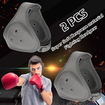 Jerify 2 Pcs Wrestling Headgear for Kid Youth, Grey - color: Grey