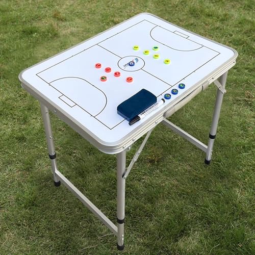 Magnetic Soccer Coaching Board, Dry Erase Clipboard, Portable Tactics Table, Aluminum Alloy Material, for Training