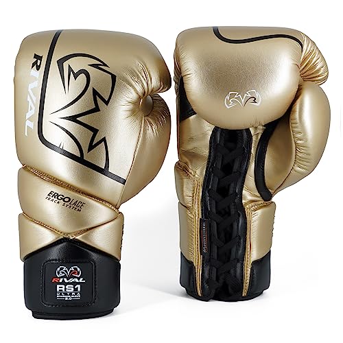RIVAL Boxing RS1 2.0 Ultra Pro Sparring Gloves, Lace-up Closure - Super-Resistant Microfiber, Soft Inner Lining, and High-Density Padding