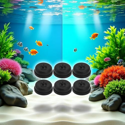 Aquarium Diaphragm Silicone Cup Accessories - Rubber Oxygen Pump Replacement Parts for Fish Pond Air Pump