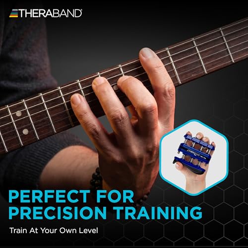 TheraBand Finger Exerciser — Hand & Finger Strengthener for Grip, Dexterity, Arthritis & Rehab — Spring-Loaded, Isolates Each Finger