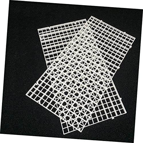 FOMIYES White Aquarium Panel 6 Pcs Lattice Plate for Fish Tank Divider Tray Fish Survival Easy to Use