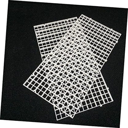 FOMIYES White Aquarium Panel 6 Pcs Lattice Plate for Fish Tank Divider Tray Fish Survival Easy to Use