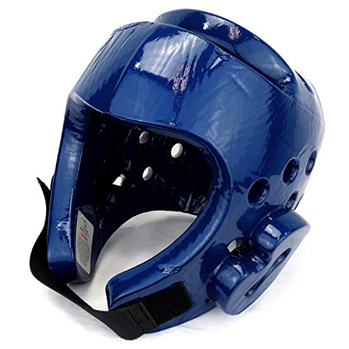 AAMA Taekwondo and Karate Sparring Foam Head Guard - color: BLUE, size: XX-Large
