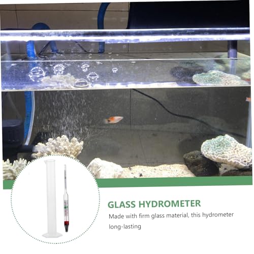 Alipis Accurate Salt Water Gravimeter Aquarium Meter Kit with Hydrometer for Freshwater Saltwater Monitoring