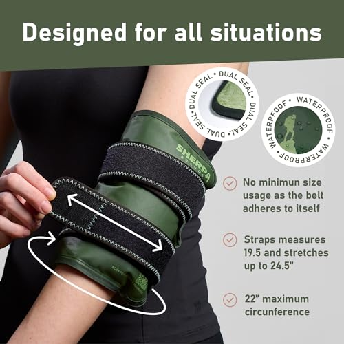 Medium Gel Ice Pack Wrap with Straps, Stretchable 8" x 23" | Hot and cold gel ice pack for pain relief, tennis elbow, ankle, foot & hand, iwith straps hold pack securely in place, green - size: Medium, style: Green