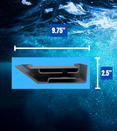 REEFSHAPE Aquarium X-Large Underground Tunnel | Fish & Shrimp Hideout for Aquariums | Unique Underground Viewing Tunnel | 9.75" X 2.5" | Made in USA (XL) (Gray) - color: Gray