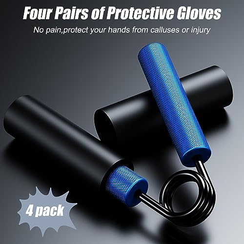 ZEAGUS Grip Strength Trainer,Metal Hand Grip Strengthener Kit,Forearm Exerciser,Hand Gripper for Muscle Building and Hand Rehab Exercising - color: Blue Yellow Purple Red