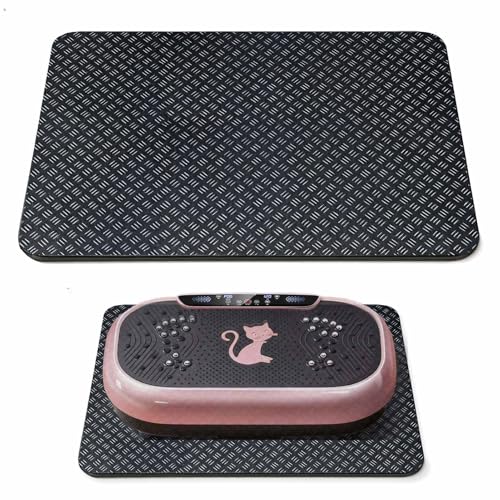 Upgraded Double-Sided Non-Slip Surface Mat for Vibration Plate Machine - Anti Vibration Pad & Exercise Mat for Most Vibration Platform Machines, Reduce Noise Accessories, Protect Floors & Carpet