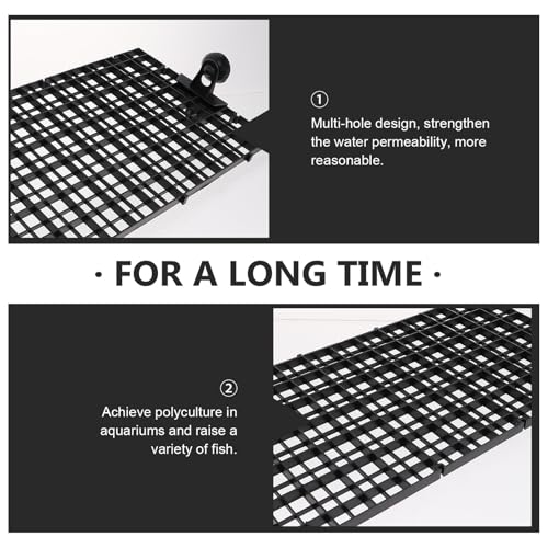 GALPADA Fish Tank Divider Mesh Aquarium Isolation Board 3pcs Set with 10 Black Suction Cups 30x15cm for Fish Breeding and Aquarium Separation
