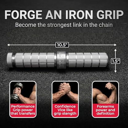 Sidewinder Revolution 2.0 Adjustable Grip Trainer, USA Made - color: Silver
