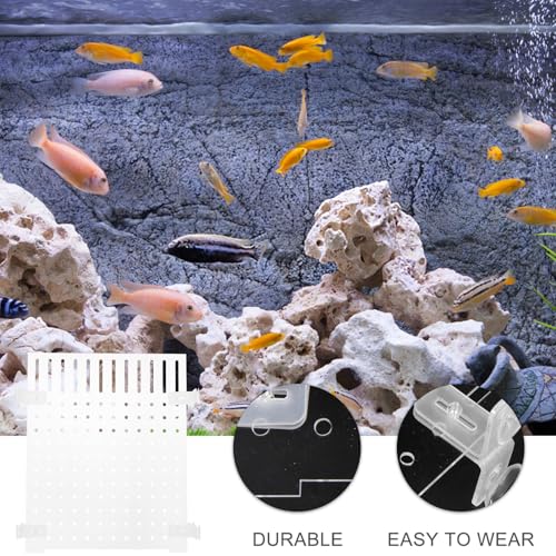 LALAFINA Acrylic Fish Tank Isolation Board with Suction Cups, Aquarium Divider Panel 25x30cm for Fish Breeding and Tank Separation
