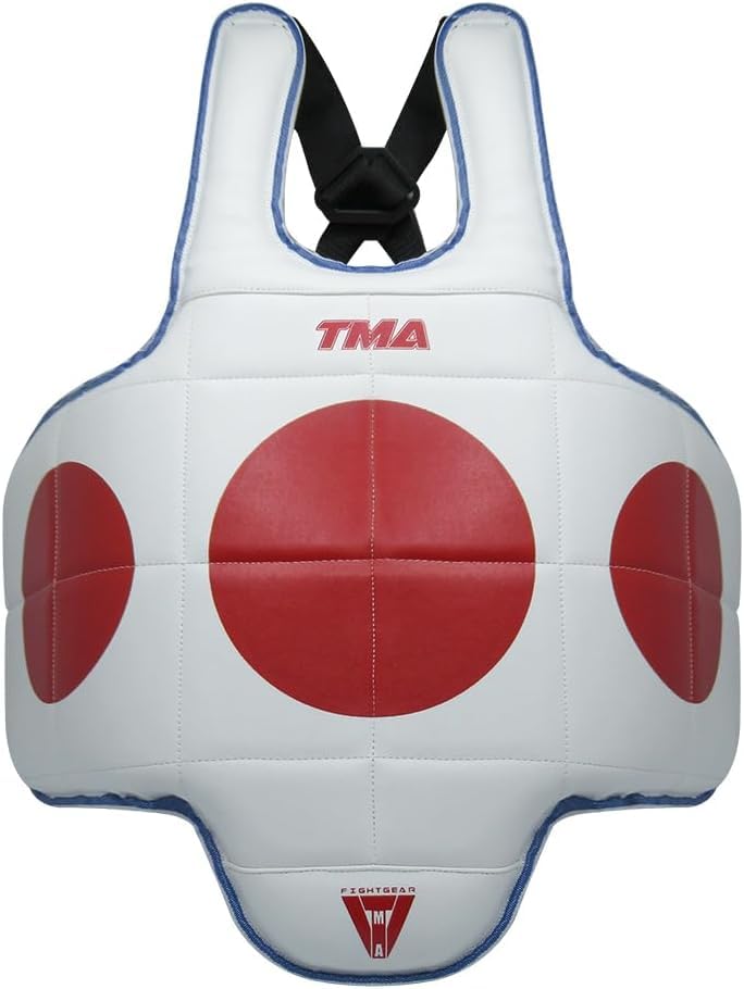 TMA Martial Arts Chest Protector Tae Kwon Do MMA Kickboxing (Reversible) - size: Small-Medium