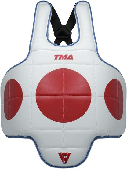 TMA Martial Arts Chest Protector Tae Kwon Do MMA Kickboxing (Reversible) - size: Small-Medium