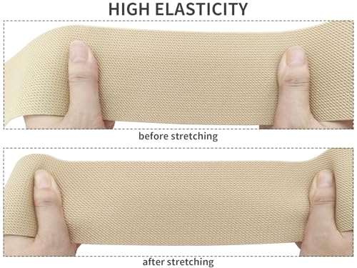 Khaki Wide Knit Elastic Band 3" x 5yd for Sewing - color: Khaki #27