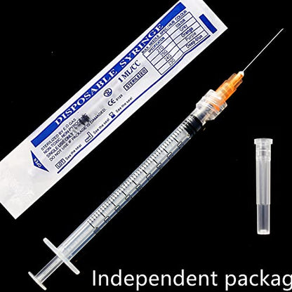 15Pack 1ml/cc Plastic Sterile Syringes with 25Ga and Cap, for Scientific Labs, Industrial Adhesives, Individually Package - style: 15 Pack - 1ml 25G 1.0 Inch