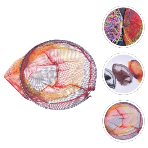 Cabilock Foldable Stainless Steel Fishing Net Head with Nylon Mesh Portable Replacement Fish Landing Net for Outdoor Catching for Freshwater and Saltwater Fishing