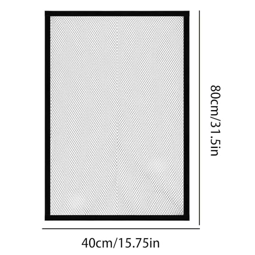 Fish Tank Cover – Magnetic Mesh Lid Guard, Anti Escape Netting, Invisible Cuttable Design Protector | Reliable Safety Solution for Fresh-Water Saltwater Aquarium Protection Use - size: 80*40cm