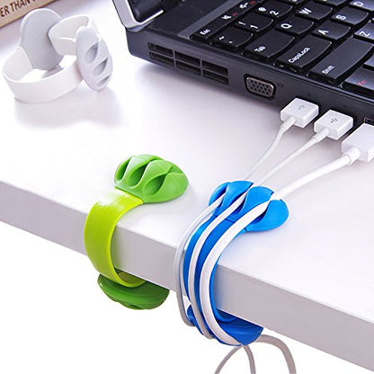 Cable Holder - Cord Organizer - Cable Management Clips - Wire Holder System -3 Packs Multipurpose Cable Clips for Phone Chargers, USB Cables - Home, Office, Nightstand, Desk Organizer
