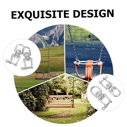 Practical Swivel Ring Rigging Set 4pcs Steel d Ring for Sandbag and Chain Extenders
