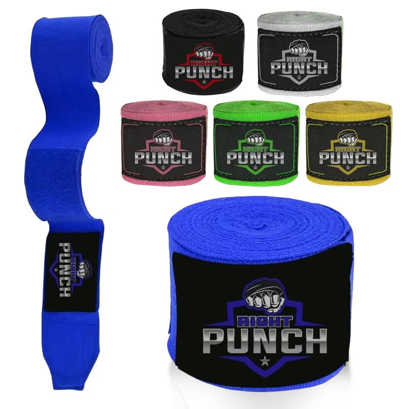 ProShield Boxing Wraps| 180-Inch Bandages| Boxing Hand Wraps Protection for Muay Thai MMA and Kickboxing - color: Blue, size: 157"