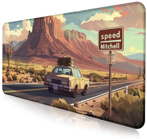 Natural Mountain View Gaming Computer Keyboard Pad, Computer Mouse Pad | The Surface Of The Mouse Pad Is Designed With Fiber Woven Material, And The Base Is Made Of Natural Anti Slip Rubber. - color: Grassland Highway
