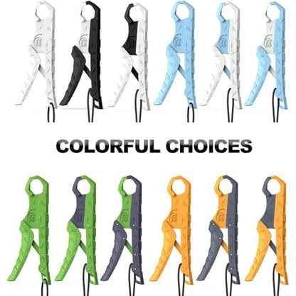 7.5''/9'' Floating Fish Gripper, Fishing Grabber, Catfish Mouth Pliers, Caught Bass Holder, Digital Scale Hook Clamp, Saltwater Lip Grip Tool with Lanyard, Gifts for Men