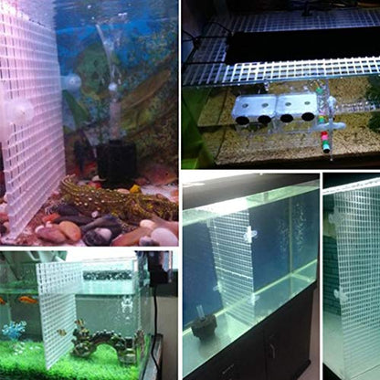 balacoo 10pcs Bottom Plate for Fish Tank Isolation Creative Segregation Boards Clips Safe Material for Betta Fish and Breeding Easy Installation to Prevent