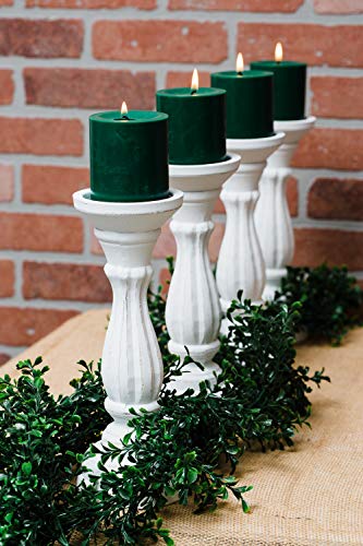 Richland Faux Boxwood Garland 9 Feet - Set of 6 Garlands - color: Green, size: 108'' (Set 6)