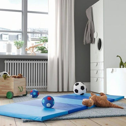 Ikea M70552267 PLUFSIG Pelfsig Folding Gym Mat, Blue, 30.7 x 72.8 inches (78 x 185 cm),