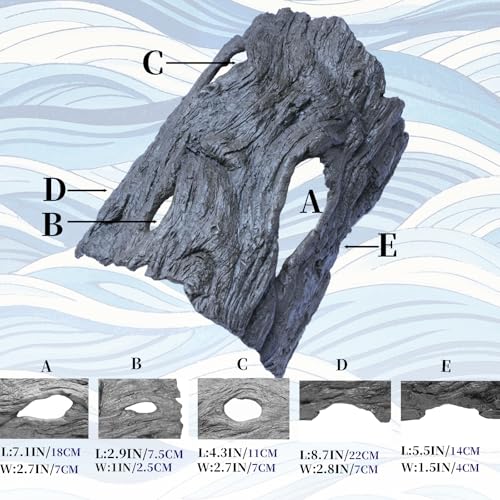 Fish Cave, Camouflage Hiding Shelter for Koi Pond, Realistic Underwater Sanctuary with Weighted Base to Protect Fish from Herons