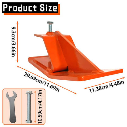 Doublehorse Tractor Bucket Edge Protector: 2pcs Skid Anti-Rust Protector Heavy Duty Orange Loader Attachment for Snow Gravel Sand Work