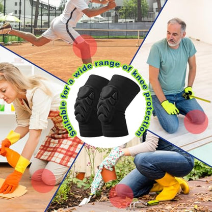 SOUTHMAN Knee Pads Work, 1 Pair 20MM Thick EVA Foam Kneepads, Protective Knee Pads for Men Women, Anti-Slip Collision Avoidance Knee Sleeve for House Cleaning, Flooring, Gardening, Skating (Large)