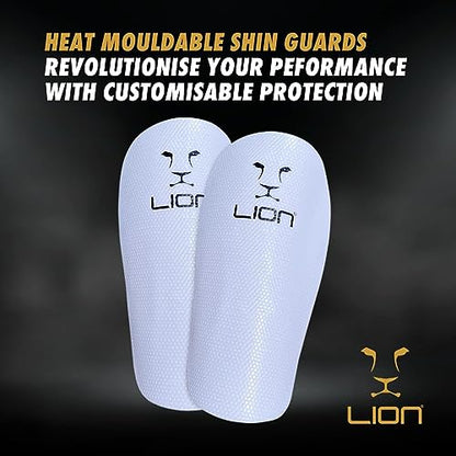 Heat Mouldable Mini Soccer Shin Guards/Pads Mens/Women/Boys/Girls - Lightweight & Comfortable - Revolutionise Your Performance with Customisable Protection - to Wear with Grip Socks and Sock Sleeves