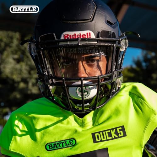 Battle Sports Spinner Oxygen Football Mouthguard | Maximum protection, Safe secure comfortable fit, Built-in airflow channels, Advanced composite material, No boiling required - color: Kaleidoscope
