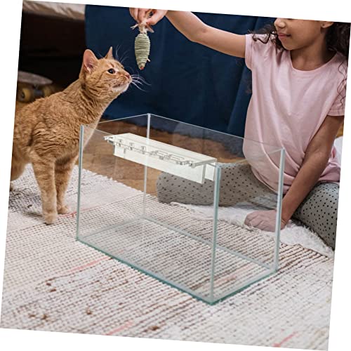 Acrylic Aquarium Tool Organizer Rack Scissors Tweezers and Scrapers Storage Stand for Efficient Water Plant Maintenance Easy Installation and Design