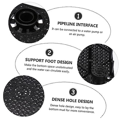 Toyvian 5pcs Aquarium Bottom Pad Fish Tank Divider Sand Separating Plate for Water Circulation and Filtration for Freshwater and Tanks