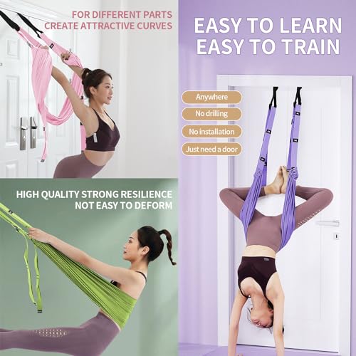 Leg Stretcher Strap, Adjustable Door Flexibility Trainer