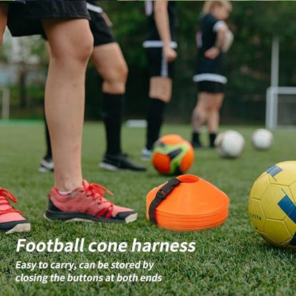 Football Cone Straps Foldable Disc Carrier Harness