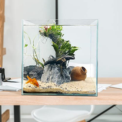 30C 6.6 Gallon Rimless Low Iron Aquarium Tank, W11.8×D11.8×H11.8 in(30x30x30cm) 5mm Thickness with Nano Foam Leveling Mat Included - size: 06.6Gal W11.8×D11.8×H11.8 in(30x30x30cm)