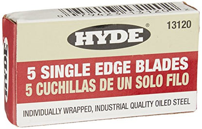 Hyde Tools 13050 Delta Heavy Duty Glass Scraper, 1 Pack , White