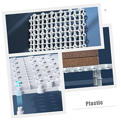 BESPORTBLE 1set Fish Tank Divider Plastic Grid Isolation Board for Aquarium Bottom Support Feet Easy Installation for Separating Fish and Projects