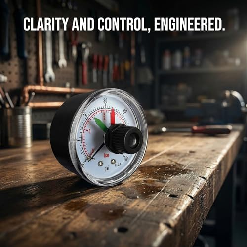 ECX2712B1 Pressure Gauge for Ha-yward Pool Filter DE Sand and Cartridge Filters ProGrid DE XStream Filters & SwimClear Filter 190059 Pool Dial Pressure Gauage