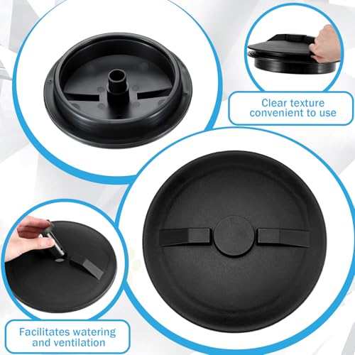 8" Threaded Vented Lid and Ring Replacement for Sprayers and Agricultural Tanks Chemical-Resistant Secure Leak-Free Fit Tank Accessories