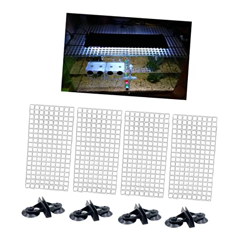 Generic Aquarium Isolation Panel Spliced Lattice Plate Grid Board for Fish Tank Dividers Random Color