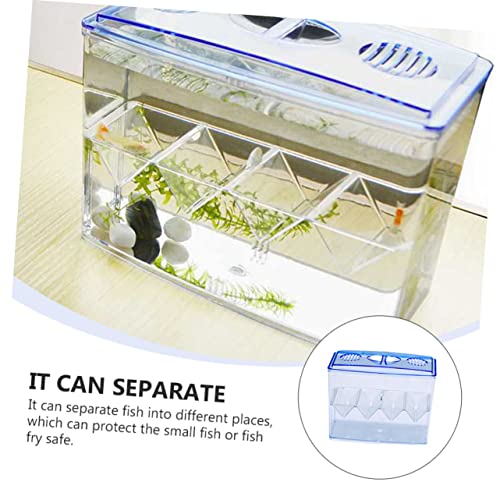 Toddmomy 1pc Stand Alone Fish Hatching Box Isolation Breeding Tank for Small Fish Self-Floating Design Prevents