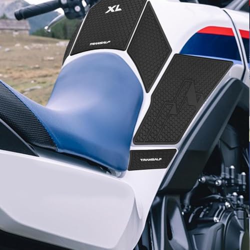 For XL750 Transalp XL-750 Transalp Xl750 Transalp 2026 2025 2024 2023 Tank Grip Motorcycle Fuel Tank Decals Fuel Tank Protection Pads Self-Adhesive Fish Bone Stickers Rubber Fuel Tank Stickers