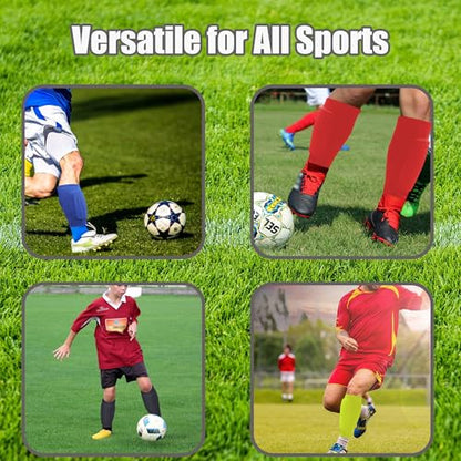 Soccer Shin Guards Pads for Youth Adult - color: Blue, size: Large